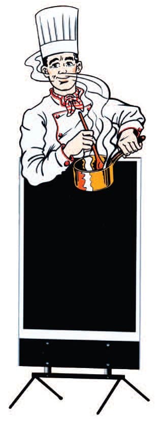 PANCARTE EXTERIEURE VERSION \"CHEF\"