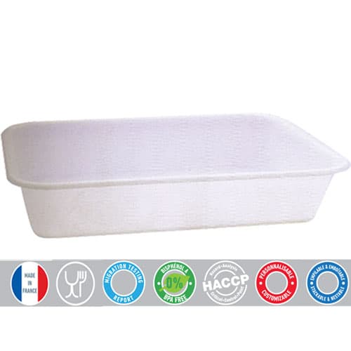 BAC 10 LITRES 530X410X80 SANS COUVERCLE - 3.5 KGS DE PATE