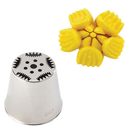 DOUILLE INOX SPECIALE DECORS FLEUR MODELE 7