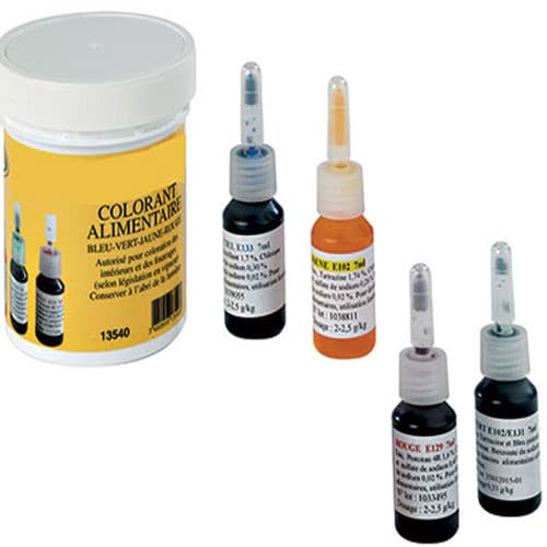 BOITE 4 FLACONS COLORANTS