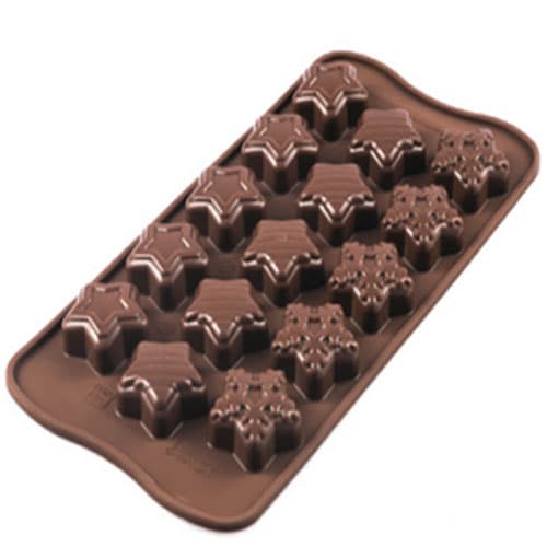 PLAQUE SILIKOMART PROFESSIONNEL POUR CHOCOLAT 21