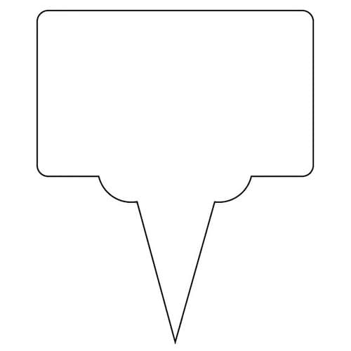 ETIQUETTE  PLASTIQUE 75x45