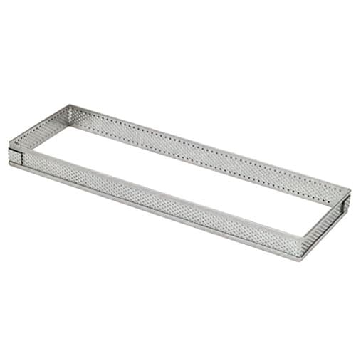 RECTANGLE INOX PERFORE - Hauteur 20 mm