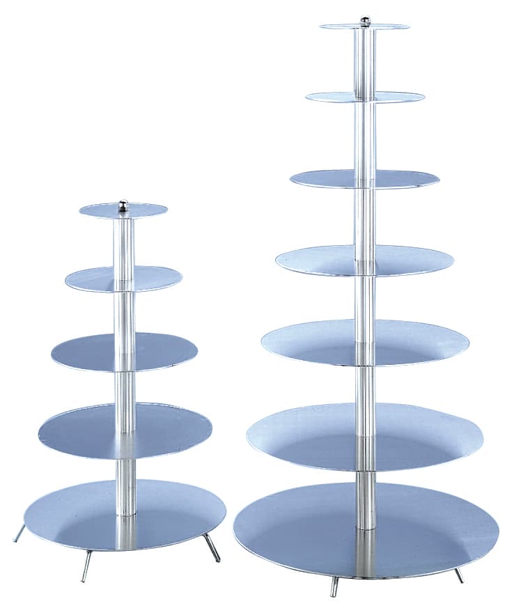 PRESENTOIR PIECE MONTÉE ALUMINIUM 5 ETAGES