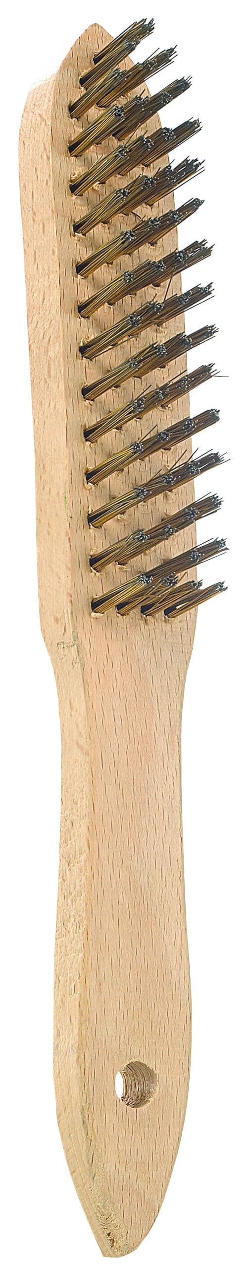 BROSSE METALLIQUE AVEC MANCHE POUR GRILL - 295X32 MM