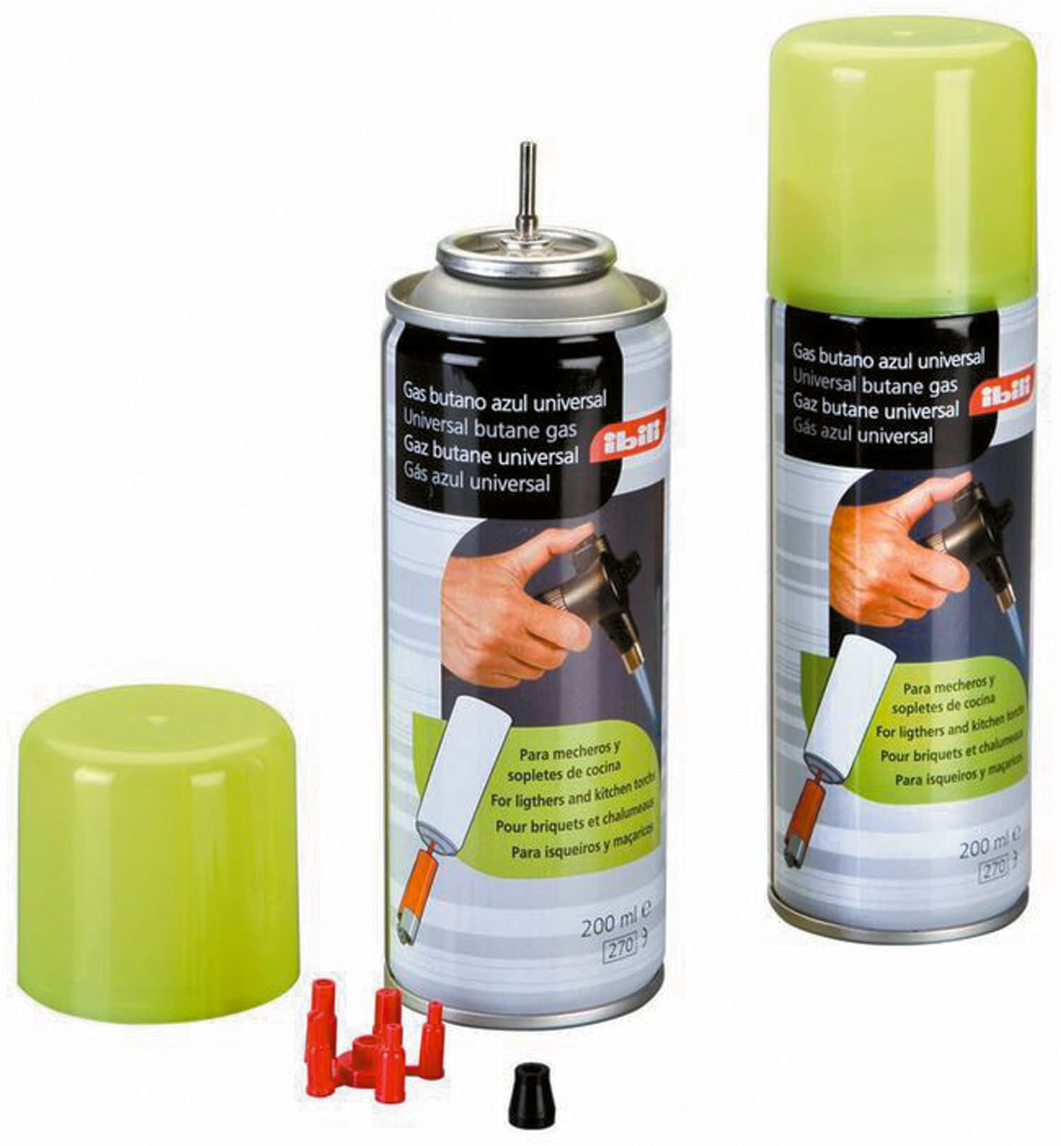 BOMBE GAZ BUTANE 200 ML - POUR CHALUMEAU A SUCRE