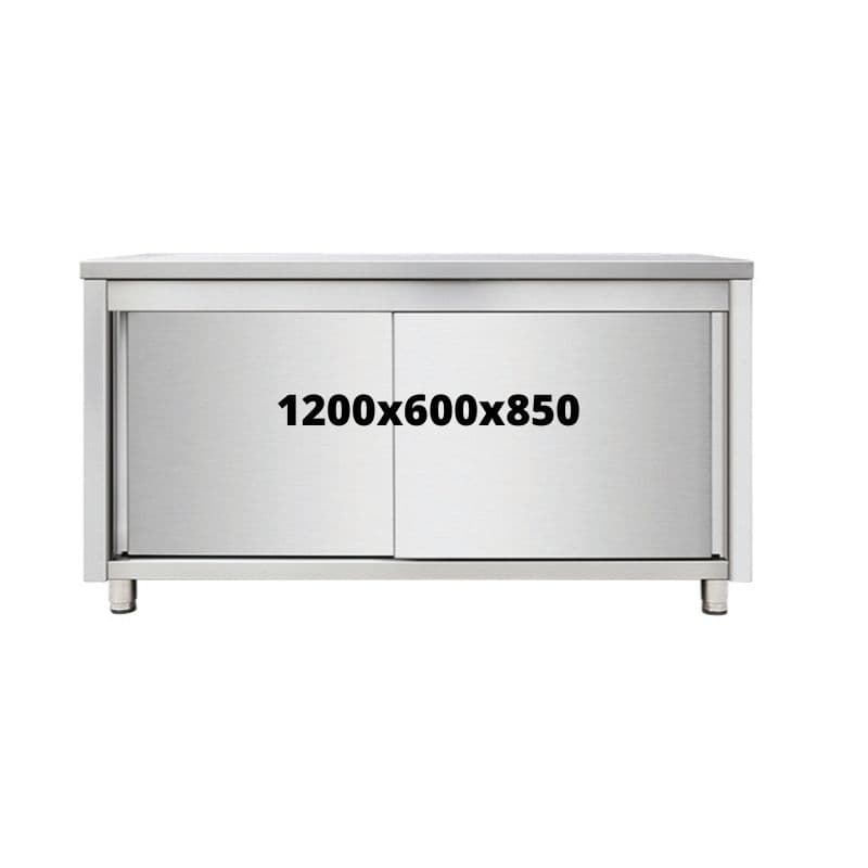 MEUBLE DE RANGEMENT INOX 1200X600X850 SANS DOSSERET