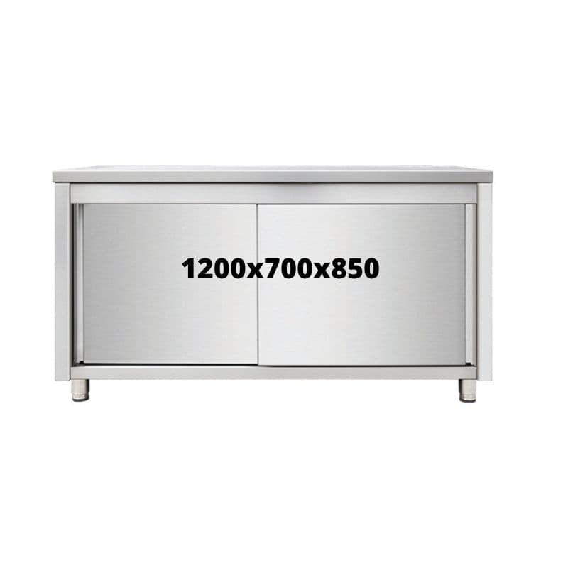 MEUBLE DE RANGEMENT INOX 1200X700X850 SANS DOSSERET