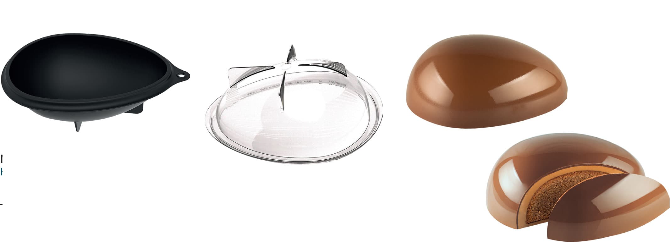 MOULE SILIKOMART PROFESSIONNEL DEMI OEUF COMPOSITE THERMOPLUS