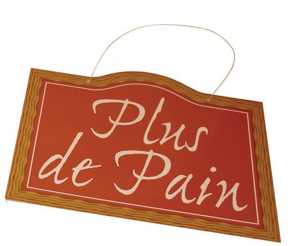 PANCARTE PLUS DE PAIN
