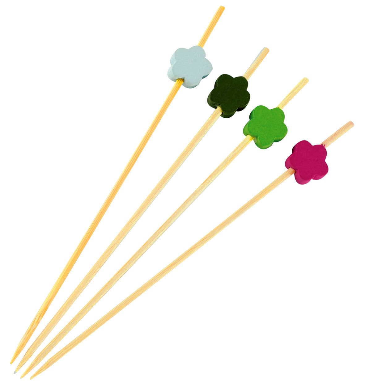 200 PIQUES BAMBOU FLEUR 120 MM