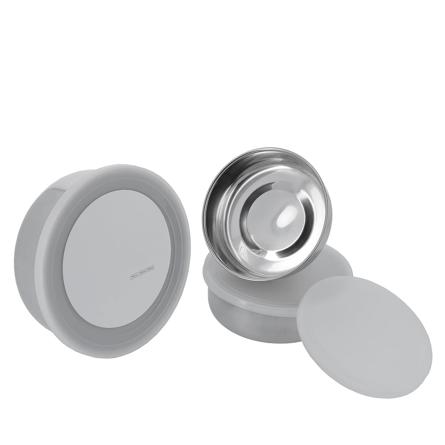 SET DE 3 BOITES INOX