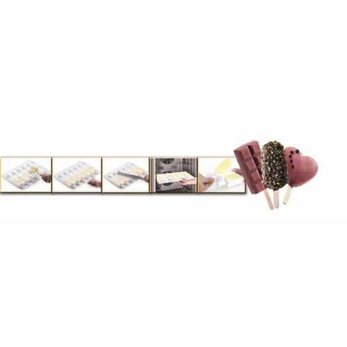 MOULE SILIKOMART PROFESSIONNEL 8 COEUR - GAMME  STECCO FLEX - Image 2