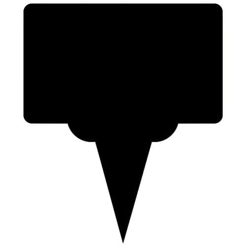 ETIQUETTE  PLASTIQUE 75x45 - Image 2