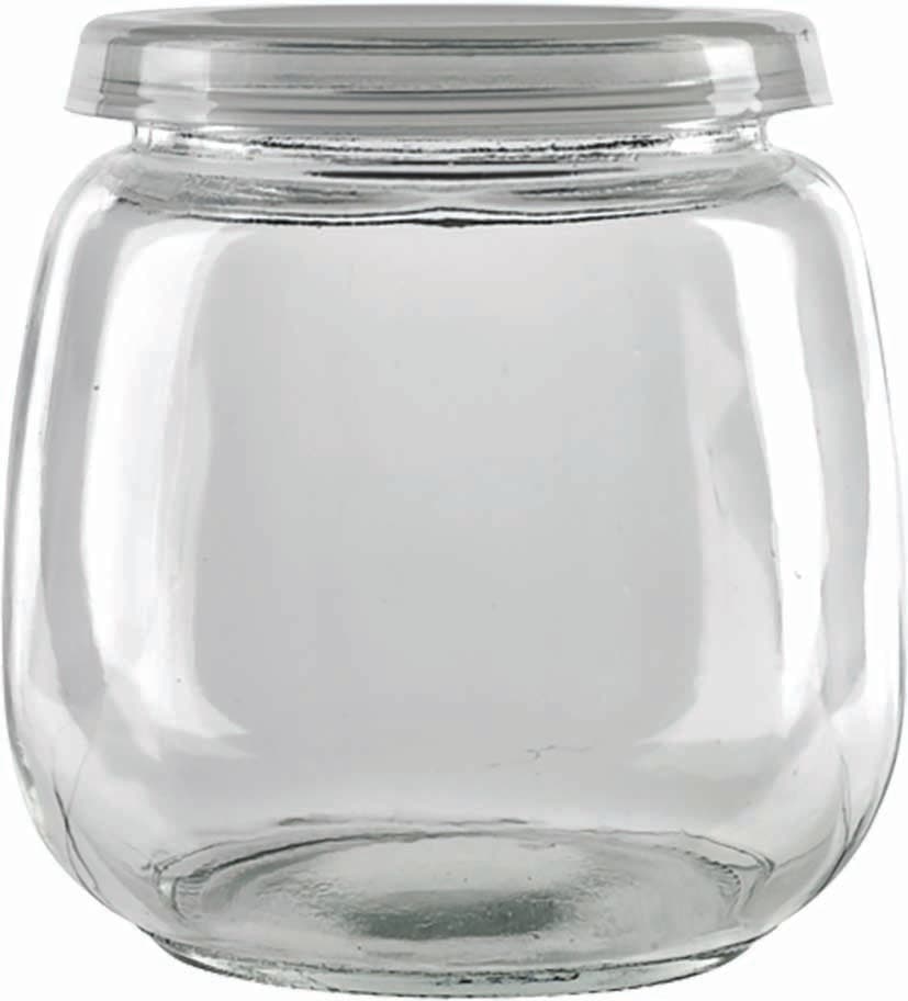 POT EN VERRE AVEC COUVERCLE EN PLASTIQUE - Image 2
