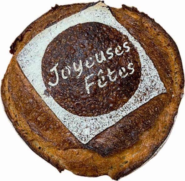 POCHOIR A PAIN SIL\TIP JOYEUSE FETES, Fabriqué en France