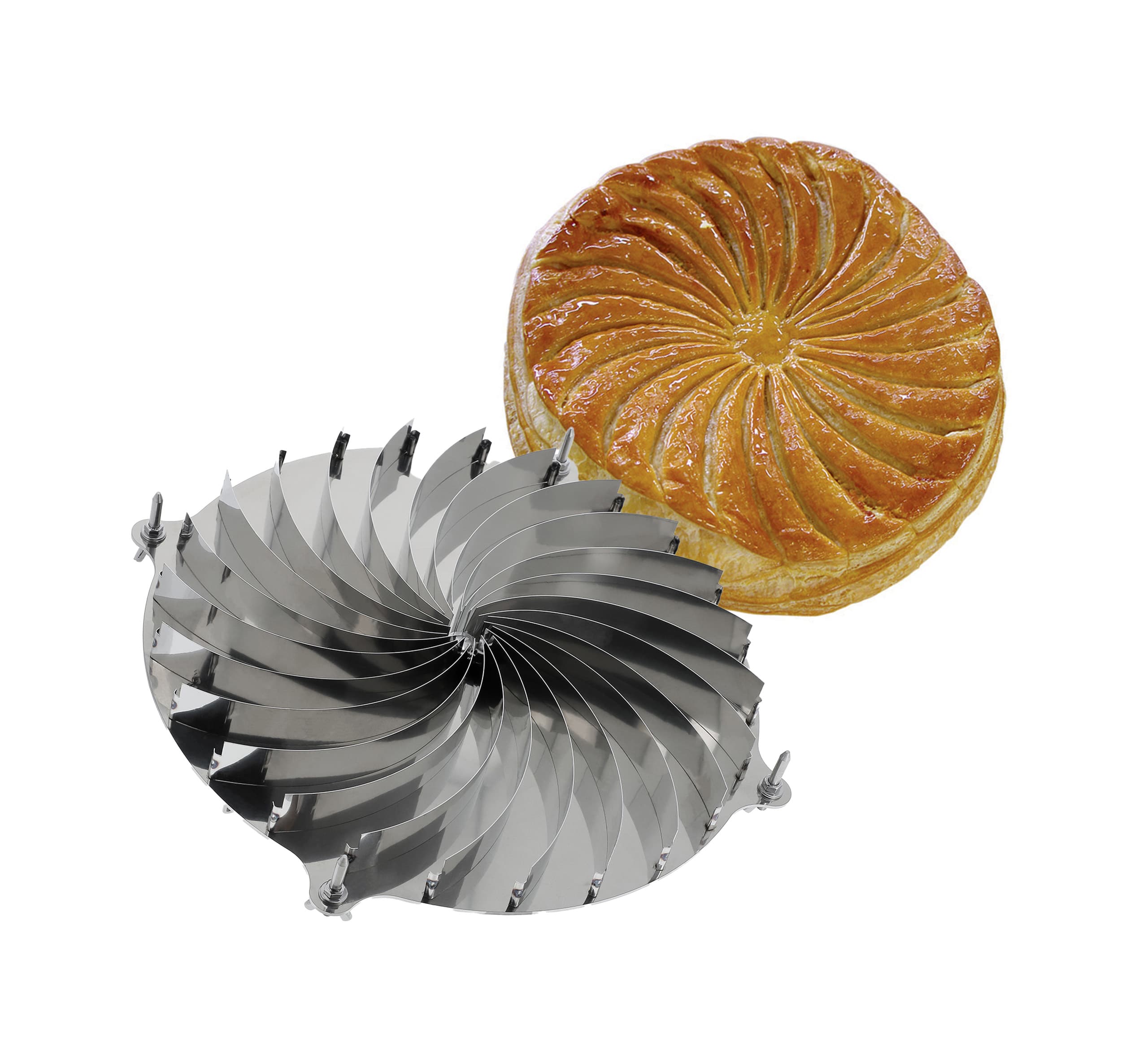 DECOUPOIR GALETTE INOX SPIRALE