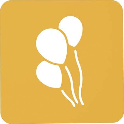 LOT DE 2 POCHOIRS BALLONS GAMME NATURAE