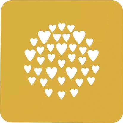 LOT DE 2 POCHOIRS COEUR GAMME NATURAE