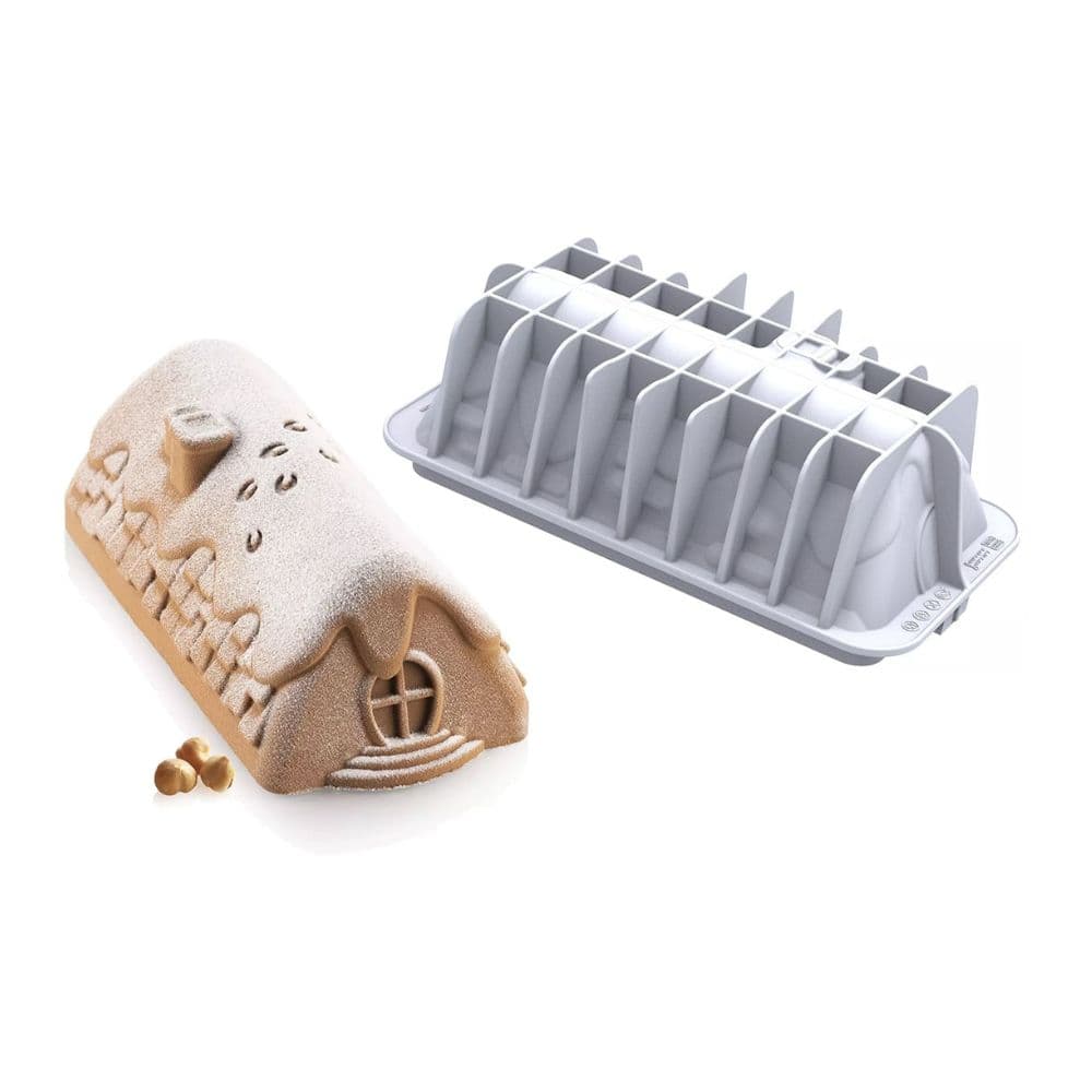 MOULE A BUCHE SILIKOMART PROFESSIONNEL MODELE WINTER COTTAGE