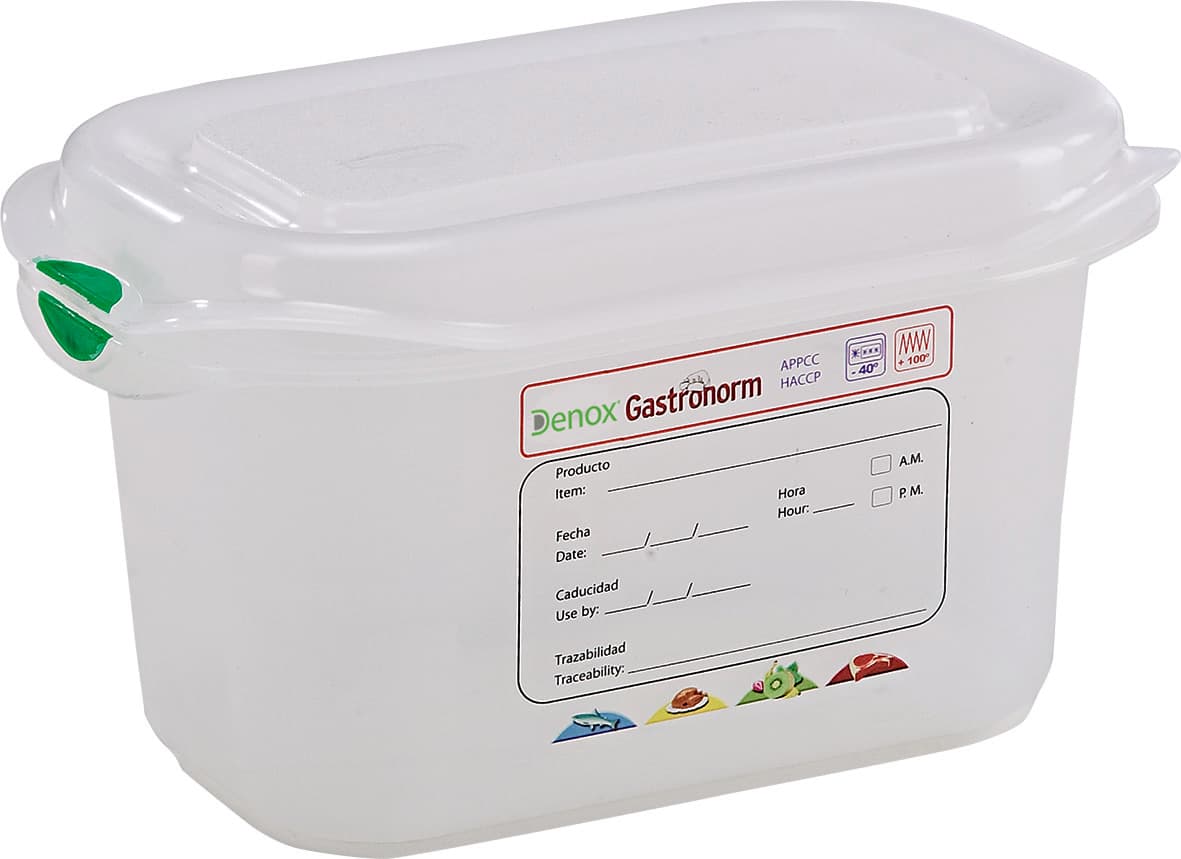 BOITE GASTRONORME 1/6 + COUVERCLE- 176X162 MM