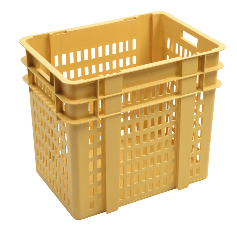 CORBEILLE PAIN JAUNE - 120 LITRES - 640x450x555