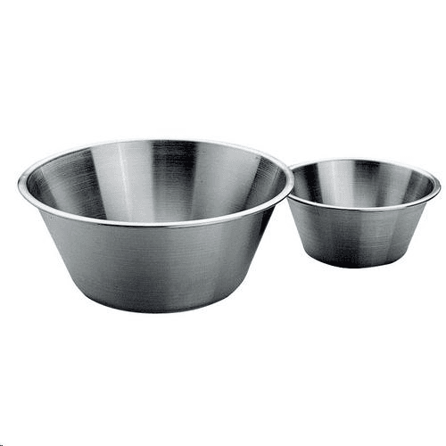 BASSINE BORD PLAT ROULE INOX 18/10