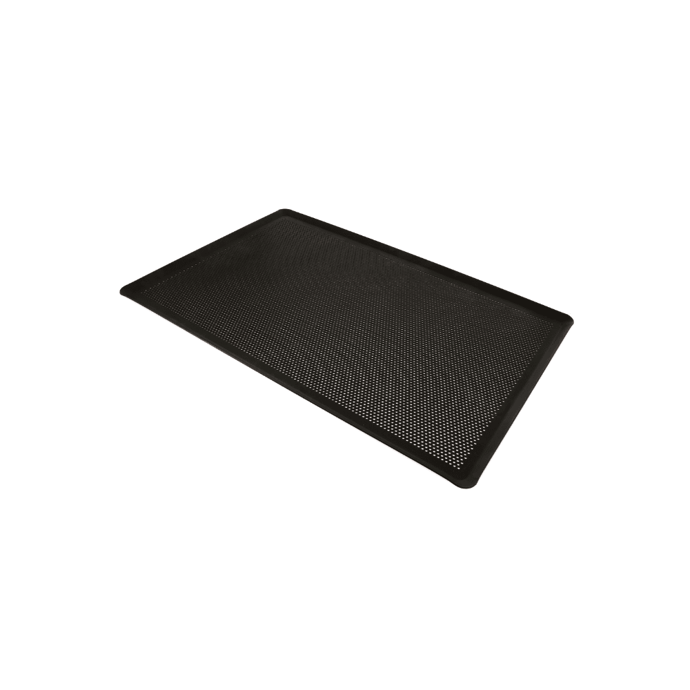 PLAQUE ALU ANTI ADHESIVE PERFOREE - BORDS PINCES - 600X400