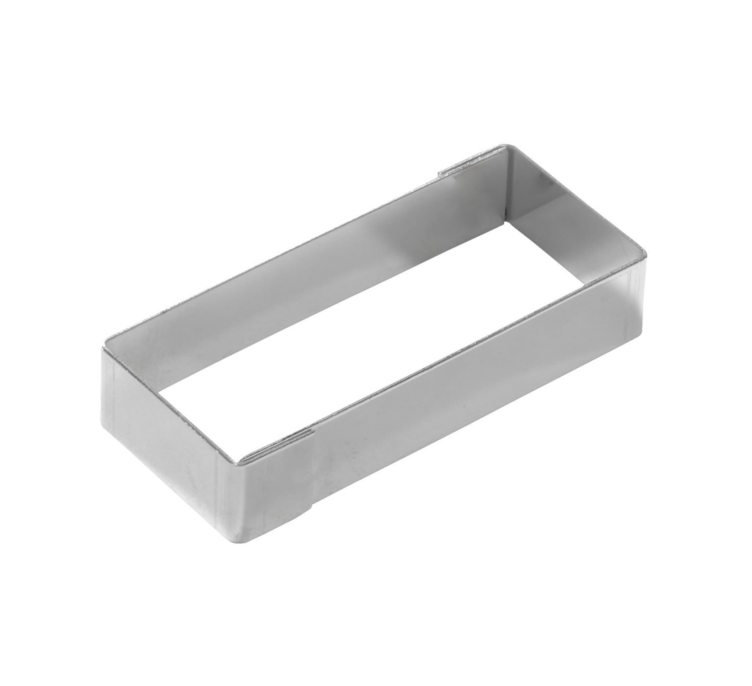 RECTANGLE A TARTELETTE INOX
