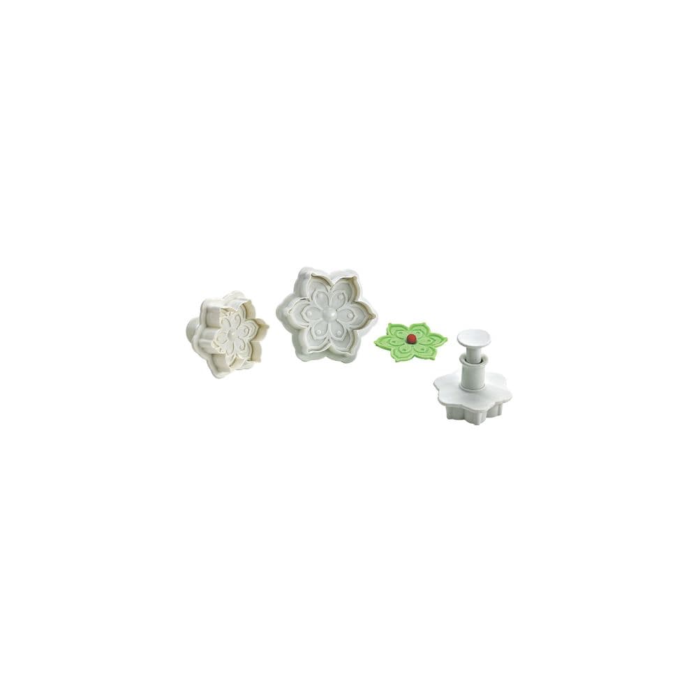 DECOUPOIR PLASTIQUE FLEUR- LE JEU DE 3