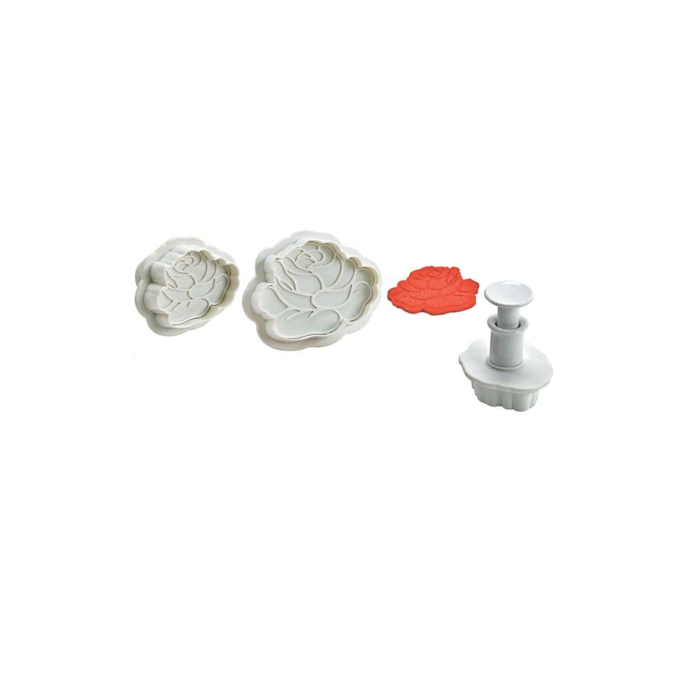 DECOUPOIR PLASTIQUE ROSE- LE JEU DE 3
