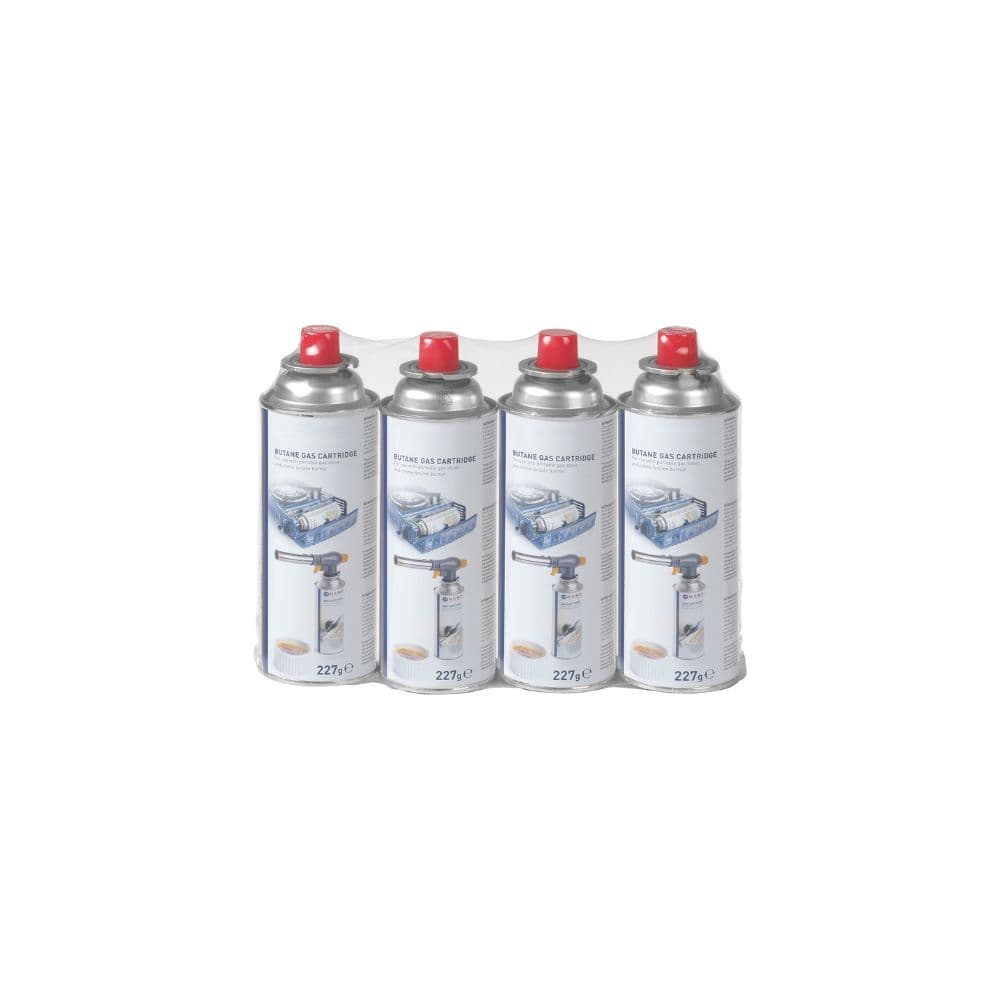 LOT DE 4 CARTOUCHE GAZ POUR CHALUMEAU