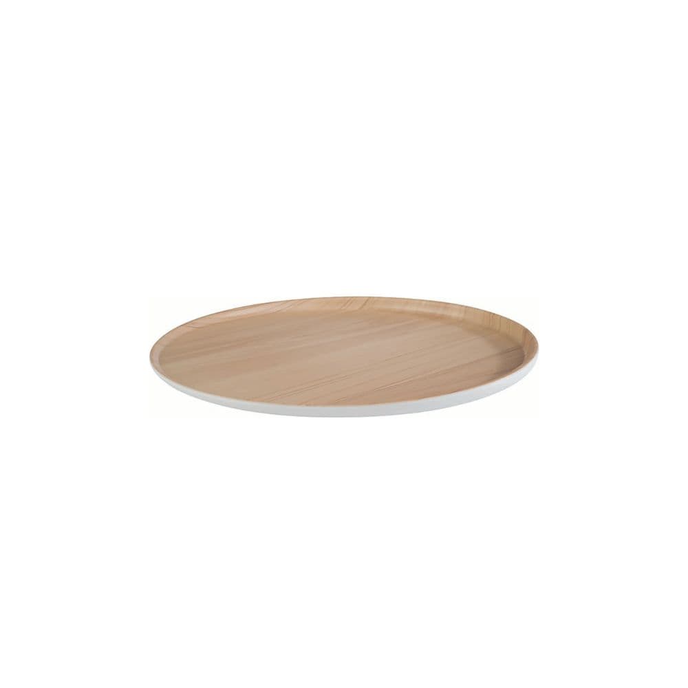 PLATEAU MELAMINE Ø 315 MM - EXTERIEUR BLANC