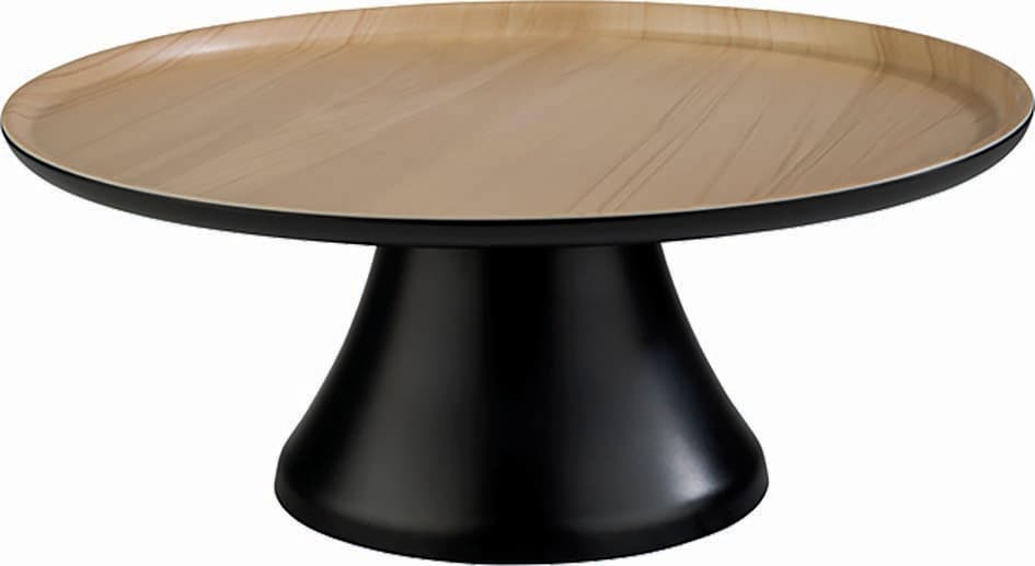 PLATEAU MELAMINE Ø 315 MM - EXTERIEUR NOIR