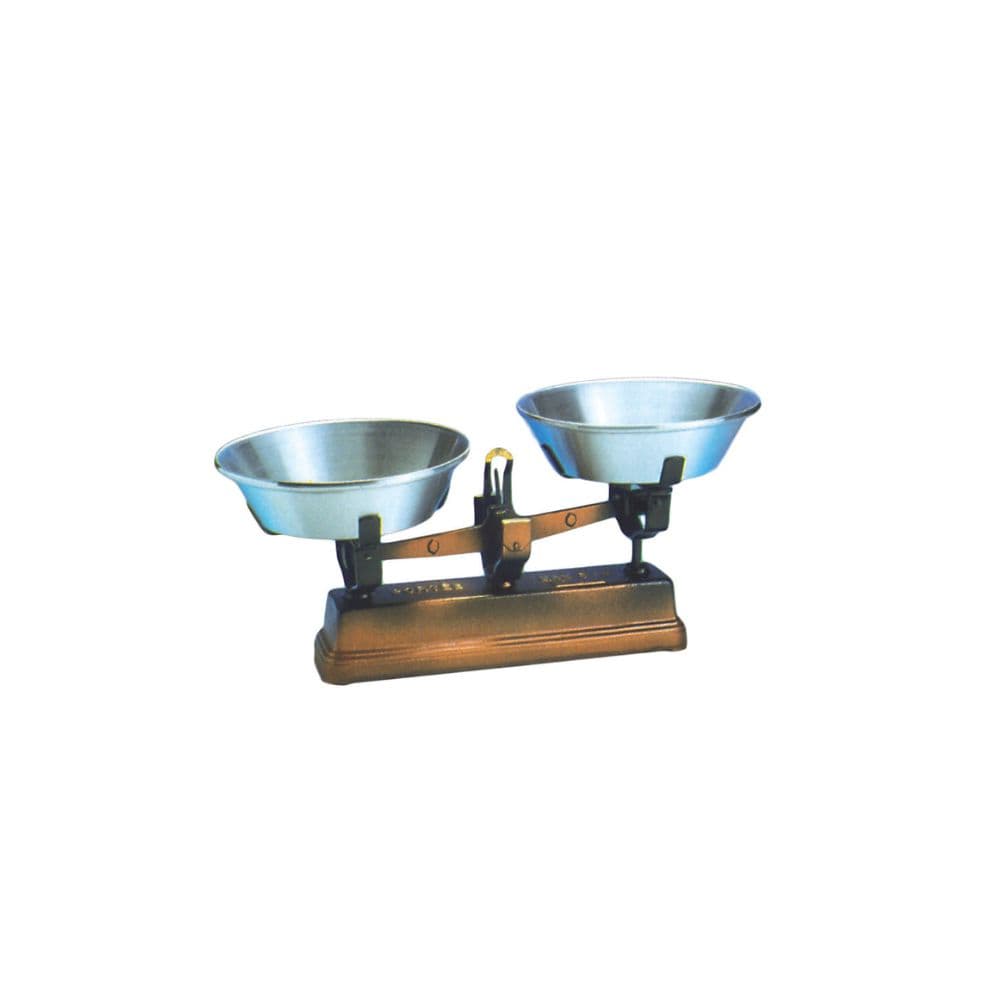 BALANCE ROBERVAL AVEC PLATEAUX ALU FORME CUVETTE