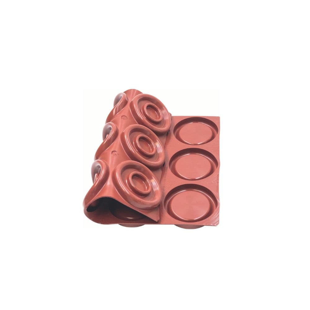 PLAQUE MAE PROFESSIONNEL 24 TARTES RONDES - GAMME SILMAE