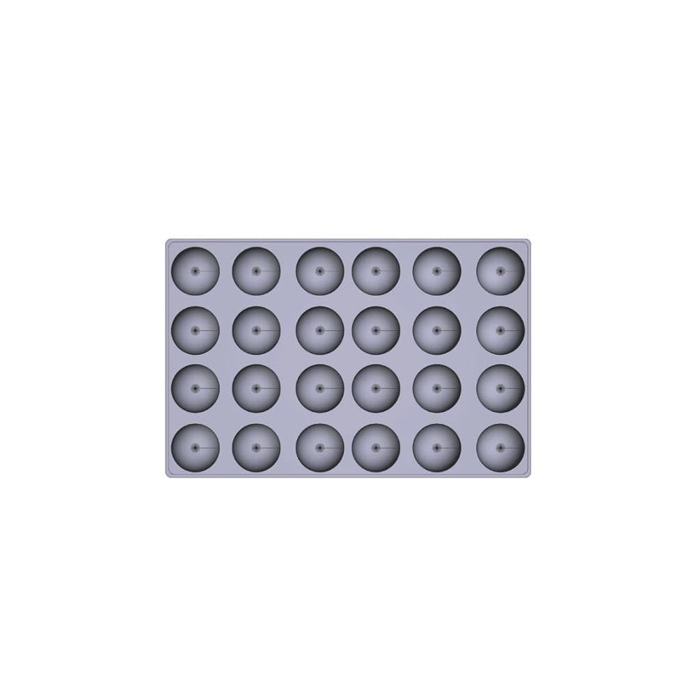 PLAQUE MAE PROFESSIONNEL 24 DOMES Ø 75 mm - GAMME SILMAE