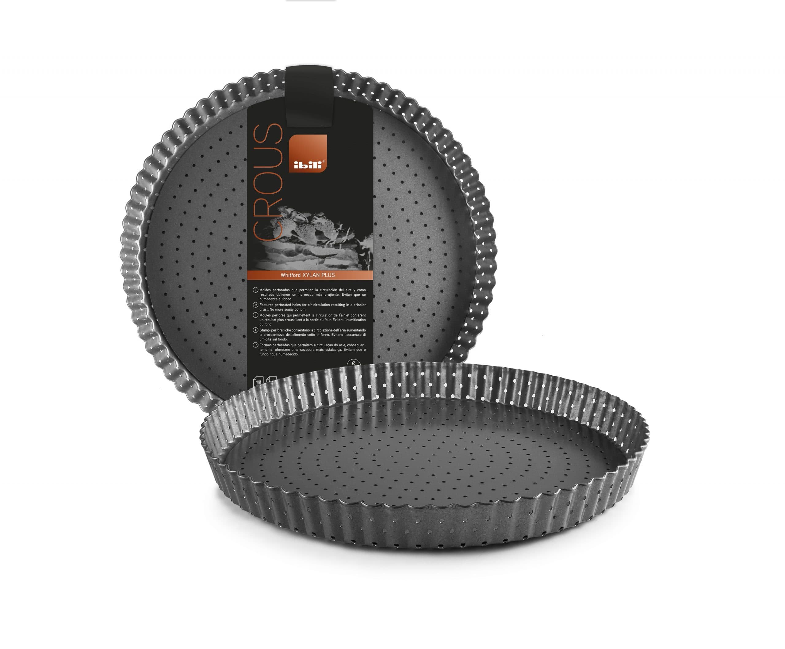 TOURTIERE CANNELEE ANTI ADHESIVE PERFOREE