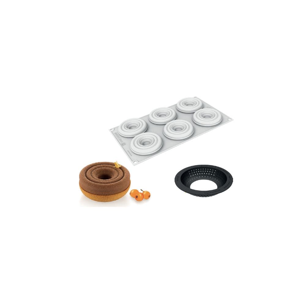 KIT MOULE SILIKOMART 6 EMPREINTES TORNADO