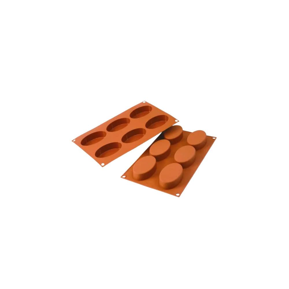 MOULE SILIKOMART PROFESSIONNEL PETITS FOURS OVALES - GAMME SILICON FLEX
