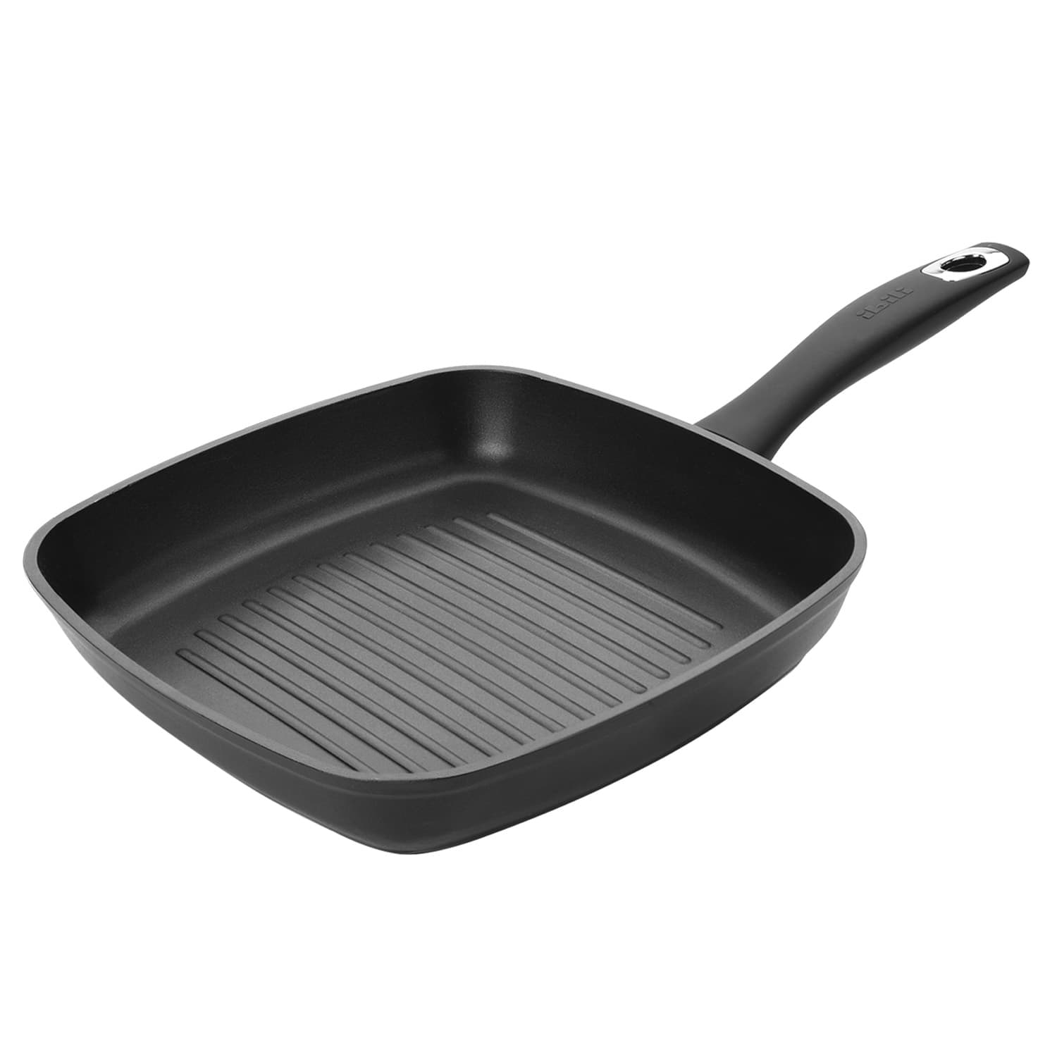 POELE GRILL CARREE ANTI ADHESIVE FONTE D ALUMINIUM
