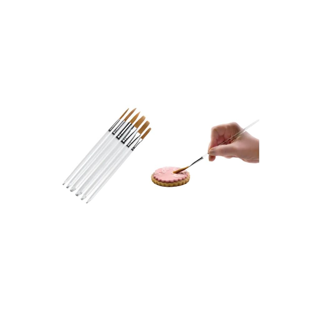 LOT DE 6 PINCEAUX SPECIAL DECORATION
