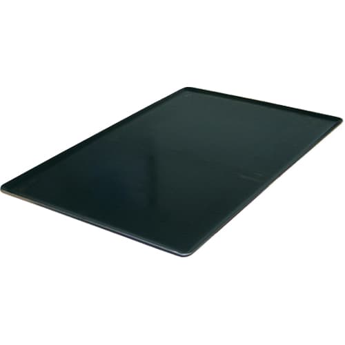 PLAQUE FOUR TOLE NOIRE BORDS PINCÉS 600X400 MM