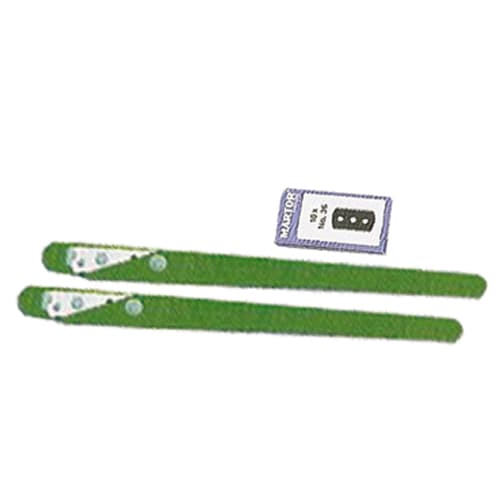 LOT DE 10 LAMES DE BOULANGER "GRIGNETTE VERTE" MANCHE PLASTIQUE