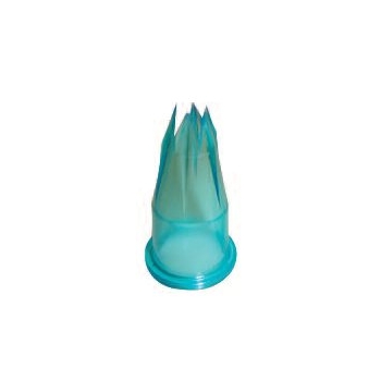 Assortiment de 12 douilles de pâtisserie polycarbonate bleu