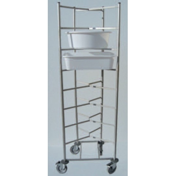 ECHELLE A BACS INOX PLEINE