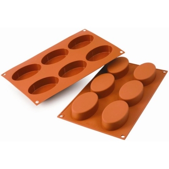 MOULE SILIKOMART PROFESSIONNEL PETITS FOURS OVALES - GAMME SILICON FLEX