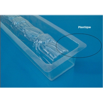 GOUTTIERE A BUCHE PLASTIQUE DECOR FEUILLE