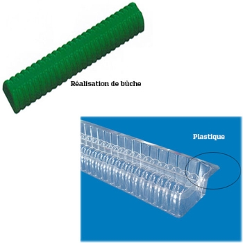 GOUTTIERE A BUCHE PLASTIQUE  ANNELEE FOND PLAT