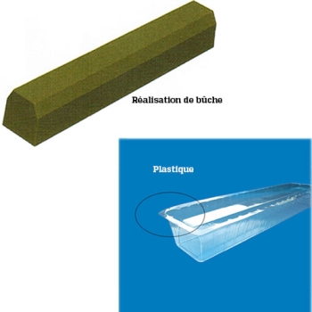 GOUTTIERE A BUCHE PLASTIQUE -  BISEAUTEE